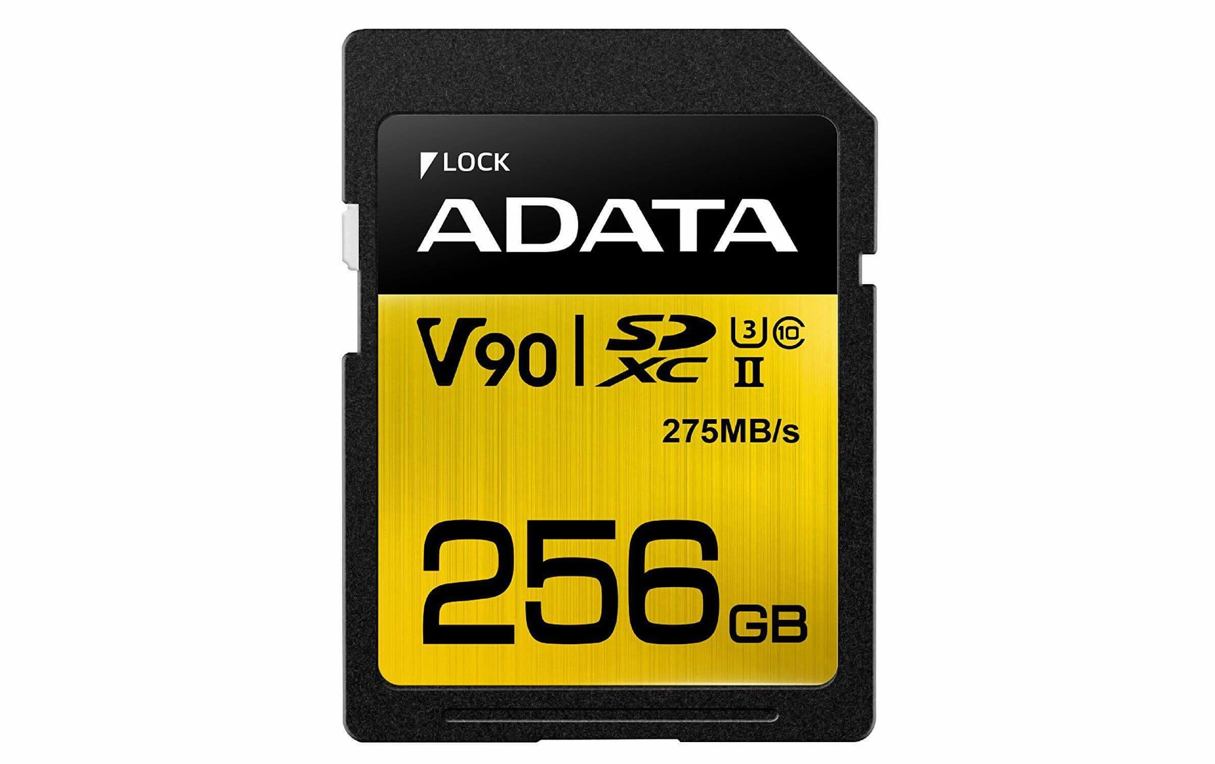 ADATA Carte SDXC Premier ONE UHS-II 256 GB - Cartes Mémoire