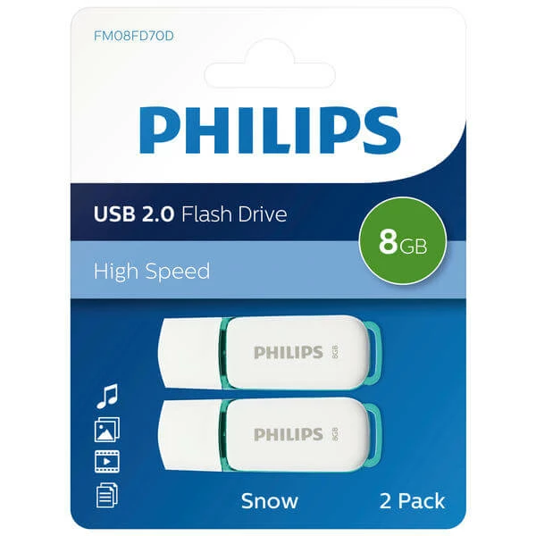 Philips Snow USB Stick 2x8 GB - Sticks USB