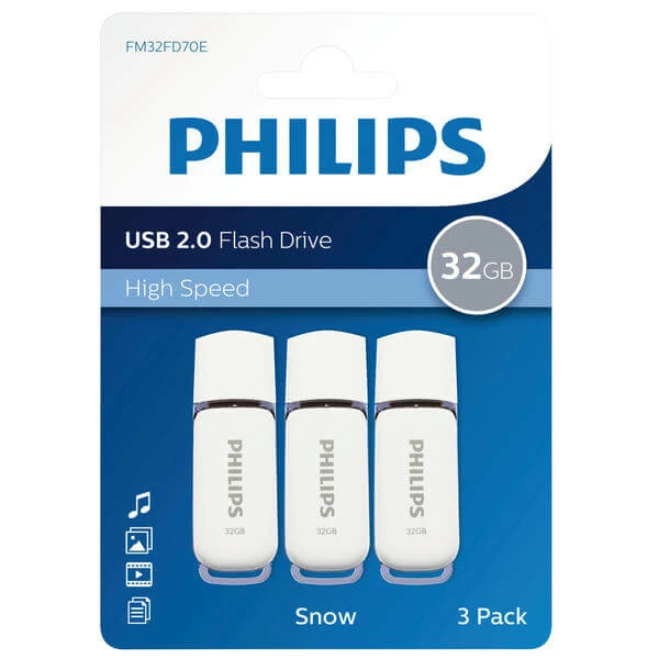 Philips USB Stick Snow USB 2.0 3x32 GB - Sticks USB – Image 2