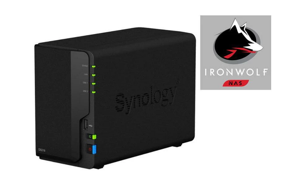 Synology NAS DiskStation DS218 2-bay Seagate IronWolf 4 TB - NAS – Image 2