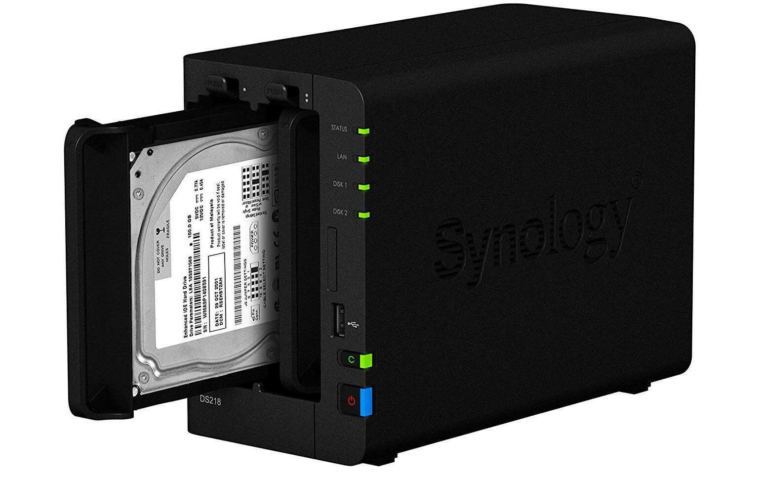 Synology NAS DiskStation DS218 2-bay Seagate IronWolf 12 TB - NAS