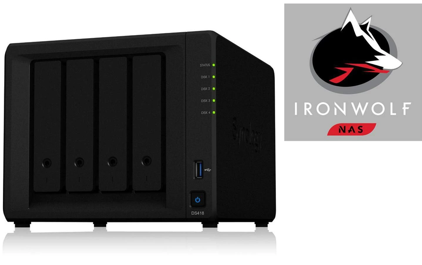 Synology NAS DiskStation DS418 4-bay Seagate IronWolf 16 TB - NAS – Image 2