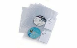 DURABLE Classeur Pour CD/DVD Cover Light M Bleu - Conservation