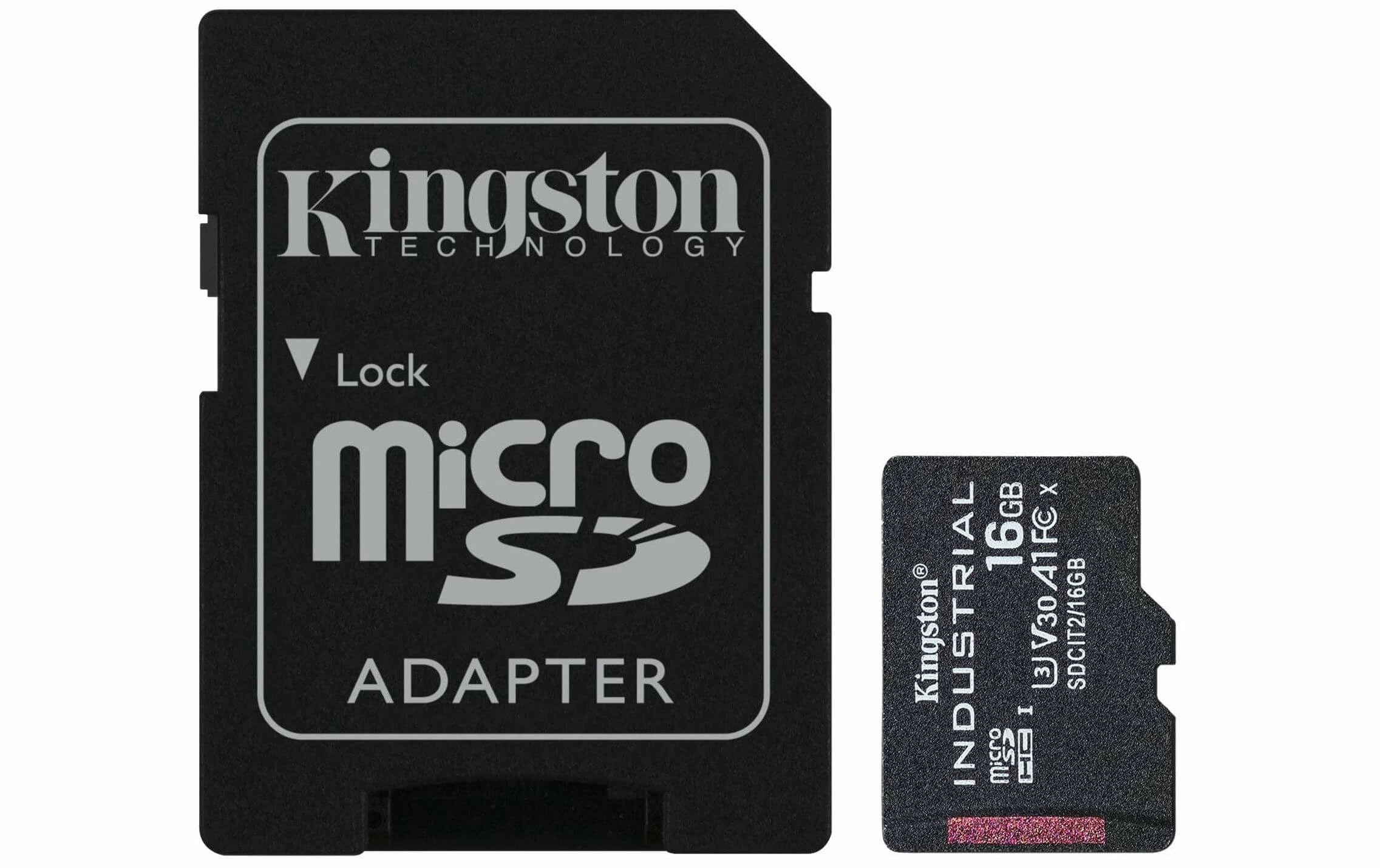Kingston Carte MicroSDHC Industrial UHS-I 16 GB - Cartes Mémoire