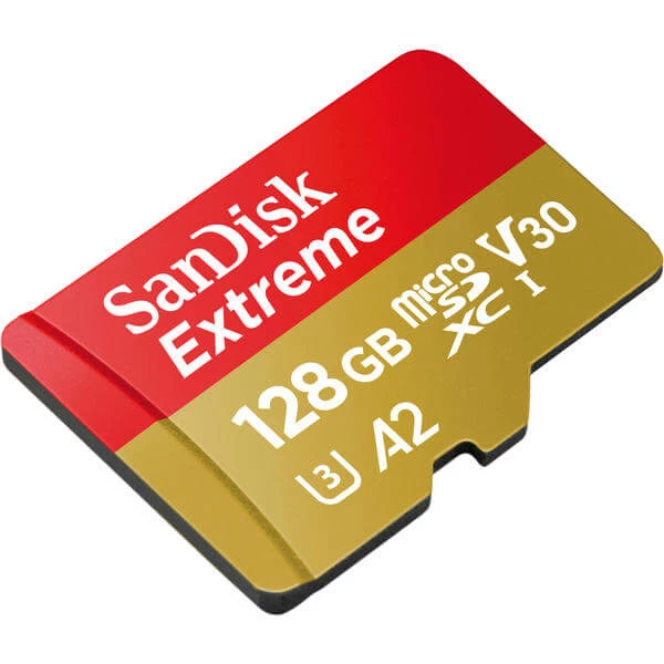 SanDisk Extreme MicroSDXC 128GB - 160MB/s, U3, UHS-I - Cartes Mémoire