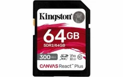 Kingston Carte SDXC Canvas React Plus 64 GB - Cartes Mémoire