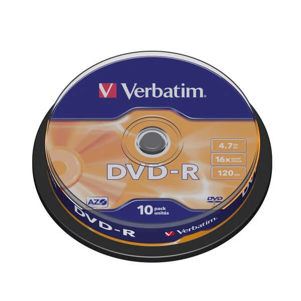 VERBATIM DVD-R 4.7GB 10er - Médias CD