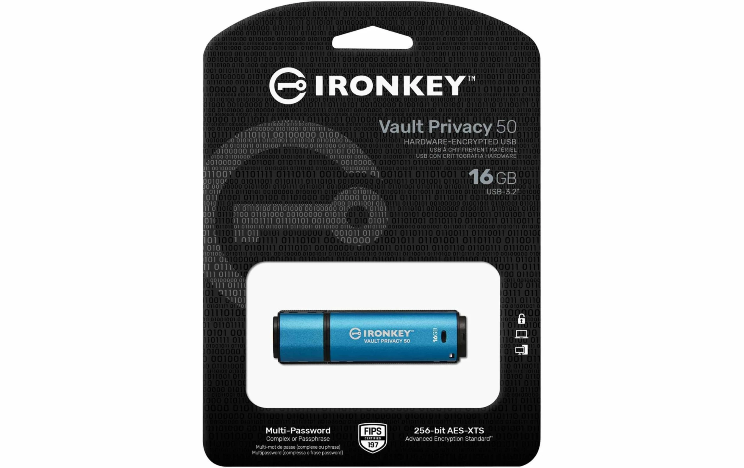 Kingston Clé USB IronKey Vault Privacy 50 16 GB - Sticks USB – Image 3