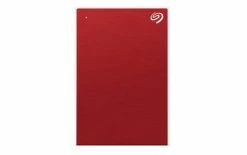 Seagate Disque Dur Externe One Touch Portable 1 TB, Rouge - Disques Durs Externes