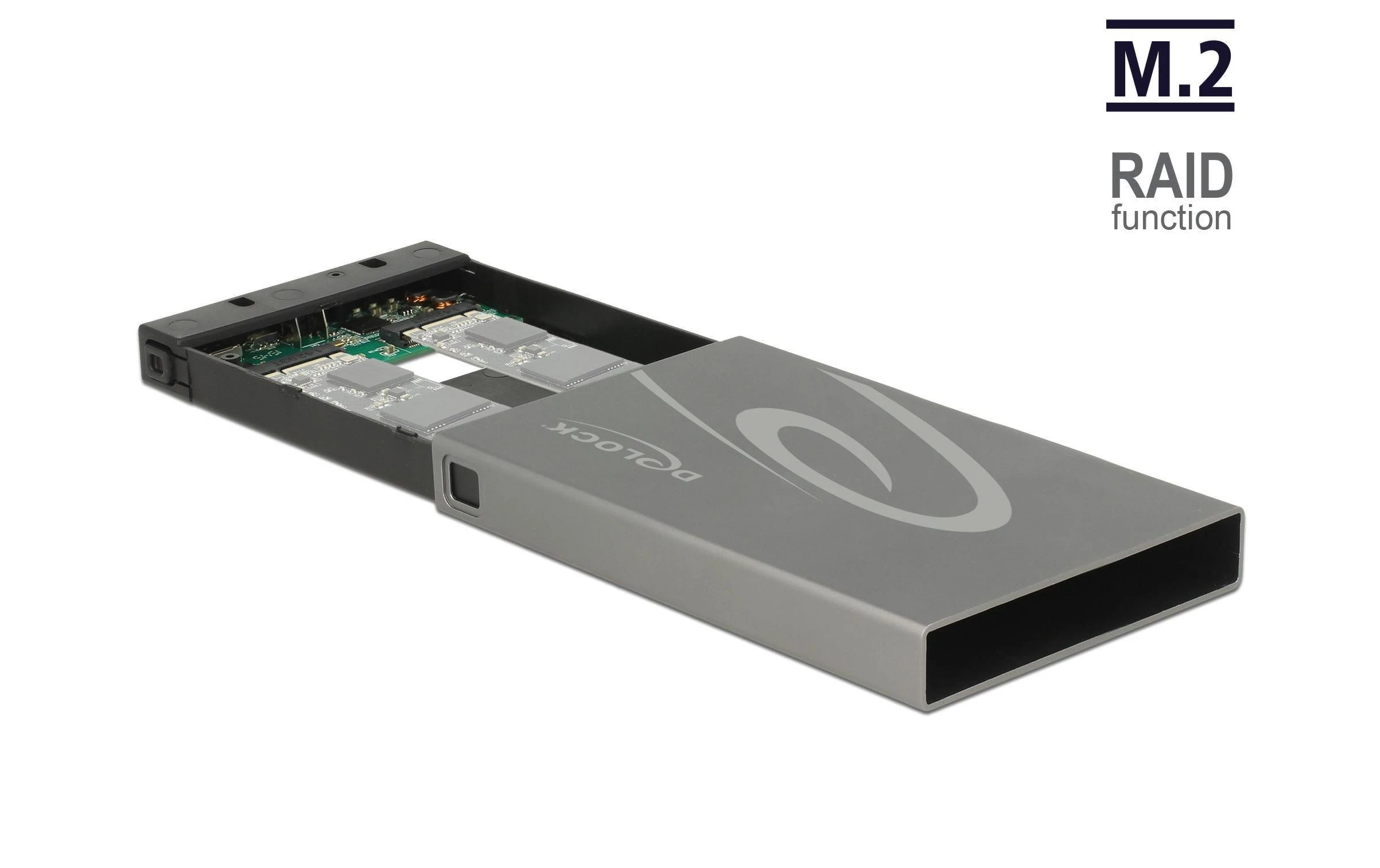 DeLock Boîtier Externe 42589 M.2 Avec Raid - Disques Durs Externes – Image 2