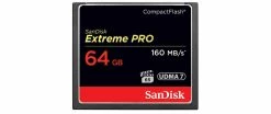 SanDisk Carte CF Extreme Pro 64 GB - Cartes Mémoire
