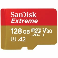 SanDisk Extreme MicroSDXC 128GB - 190MB/s, U3, UHS-I - Cartes Mémoire