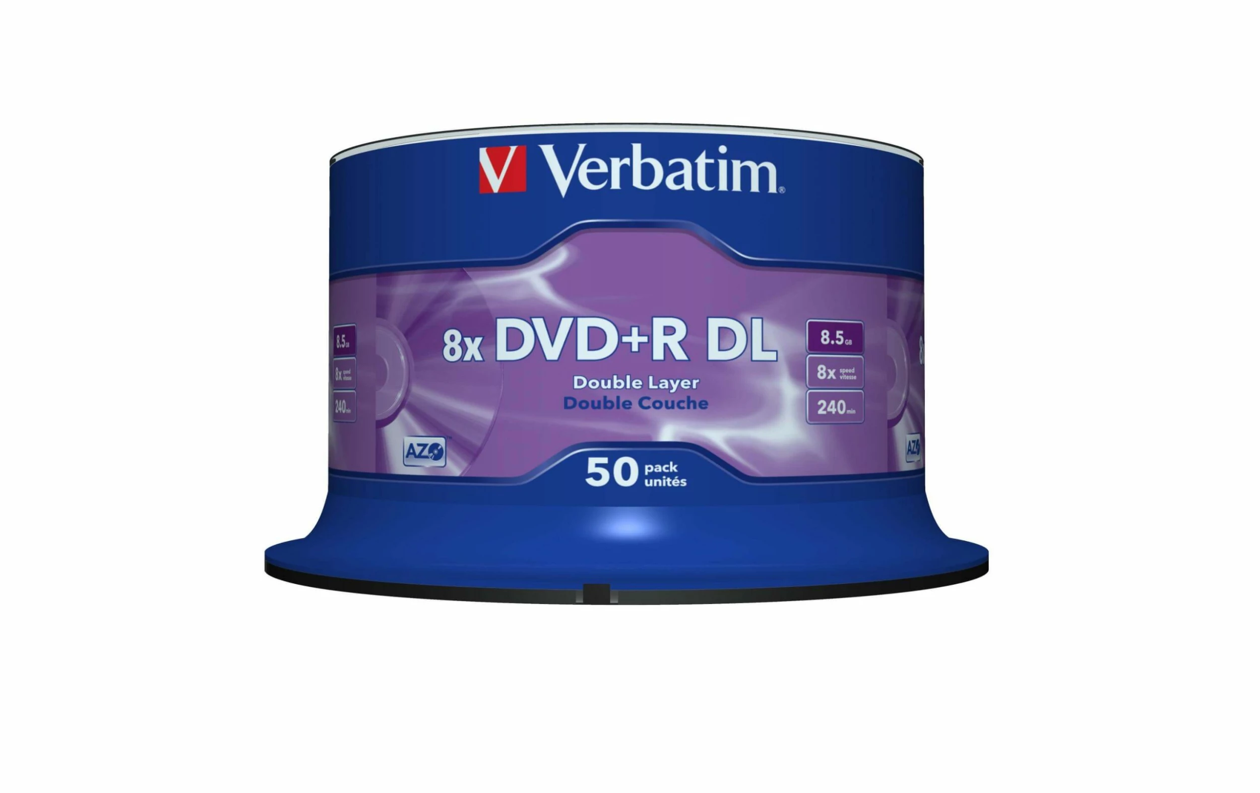 VERBATIM DVD+R 8.5 GB, Tour (50 Pièce/s) - DVD+R