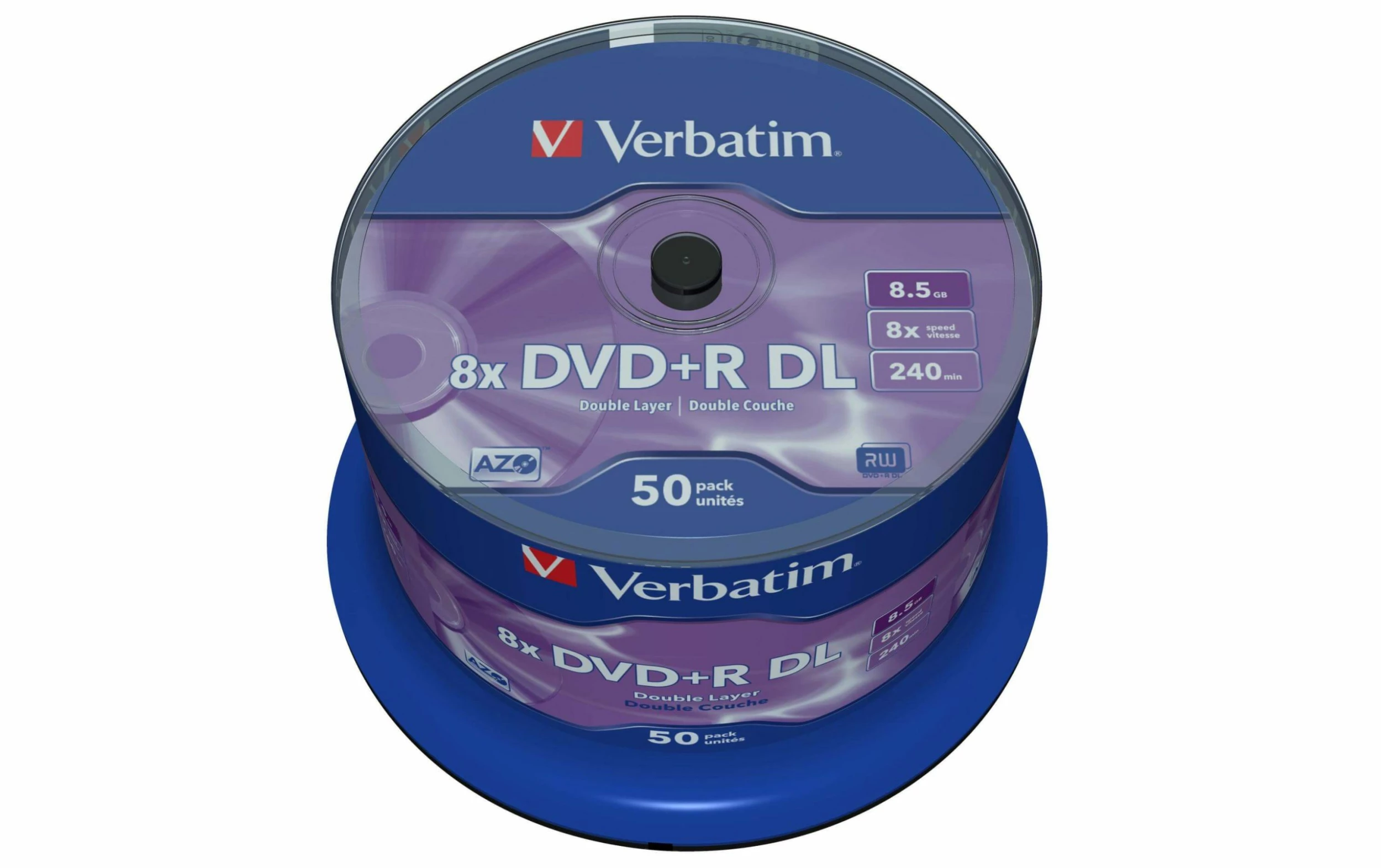 VERBATIM DVD+R 8.5 GB, Tour (50 Pièce/s) - DVD+R – Image 2