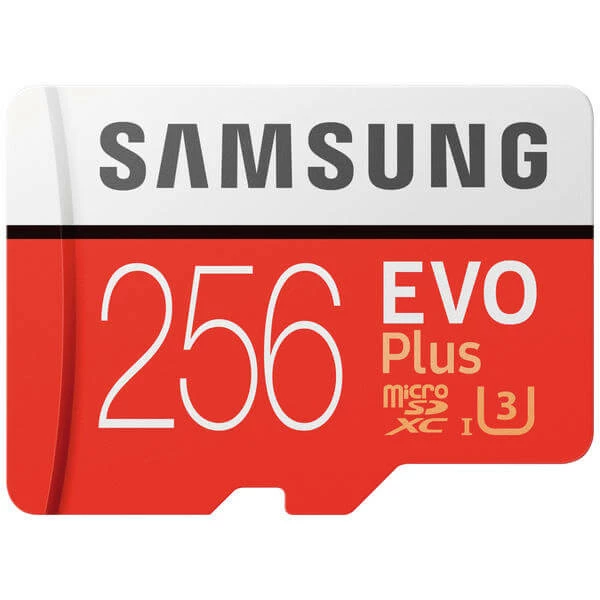 Samsung MicroSDXC Evo+ 256GB - 100MB/s, U3, UHS-I - Cartes Mémoire