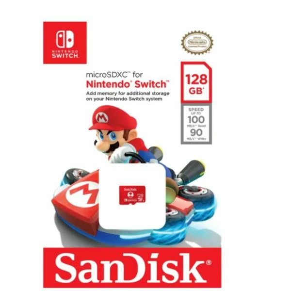 SanDisk Nintendo Switch MicroSDXC 128GB - U3, UHS-I - Cartes Mémoire – Image 3