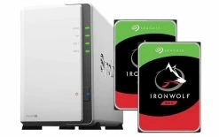 Synology NAS DiskStation DS220j 2-bay Seagate IronWolf 4 TB - NAS
