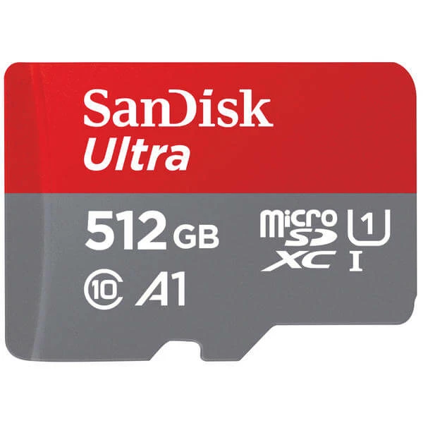 SanDisk Ultra MicroSDXC 512GB - 120MB/s, U1, UHS-I - Cartes Mémoire