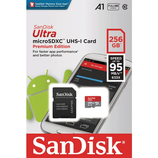 SanDisk Ultra MicroSDXC 256GB 100MB/s - Cartes Mémoire – Image 2