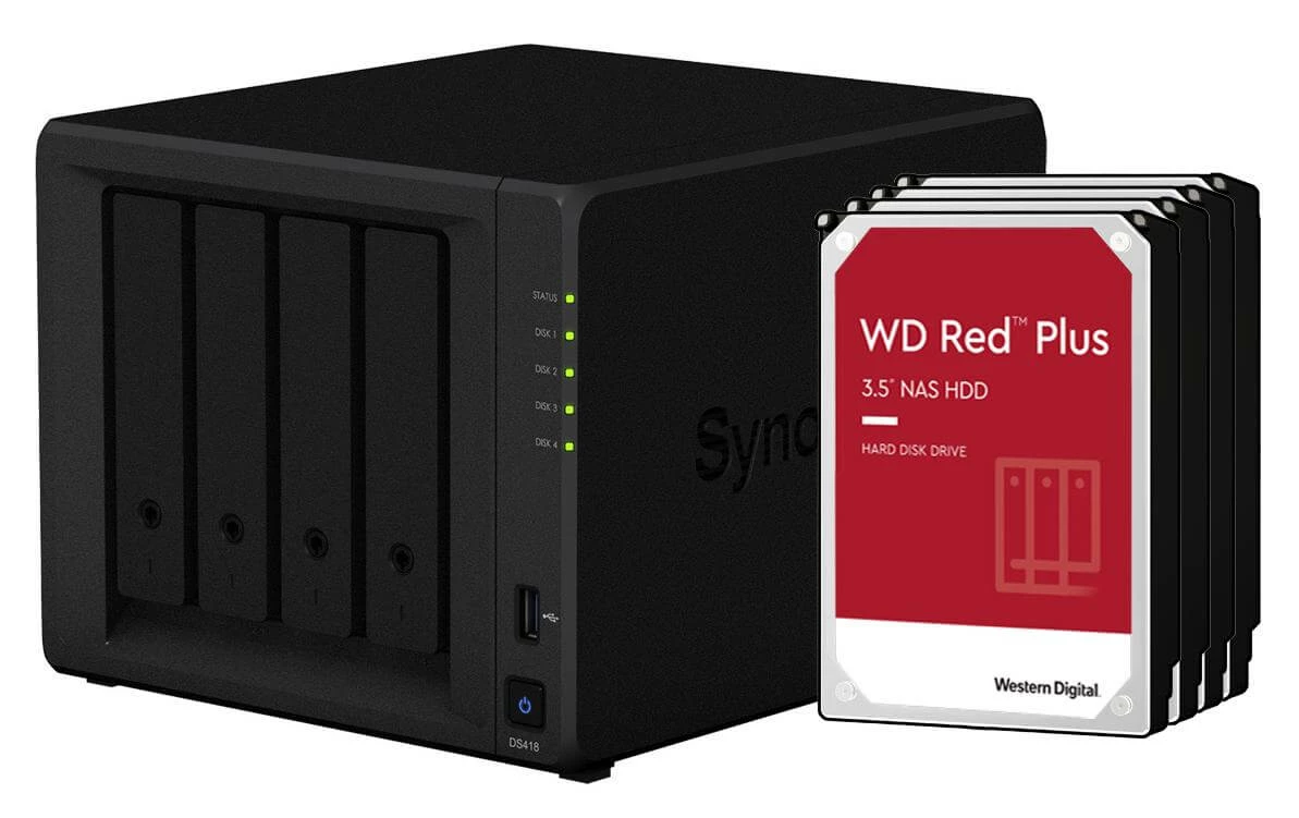 Synology NAS DiskStation DS420+, 4-bay 40 TB - NAS