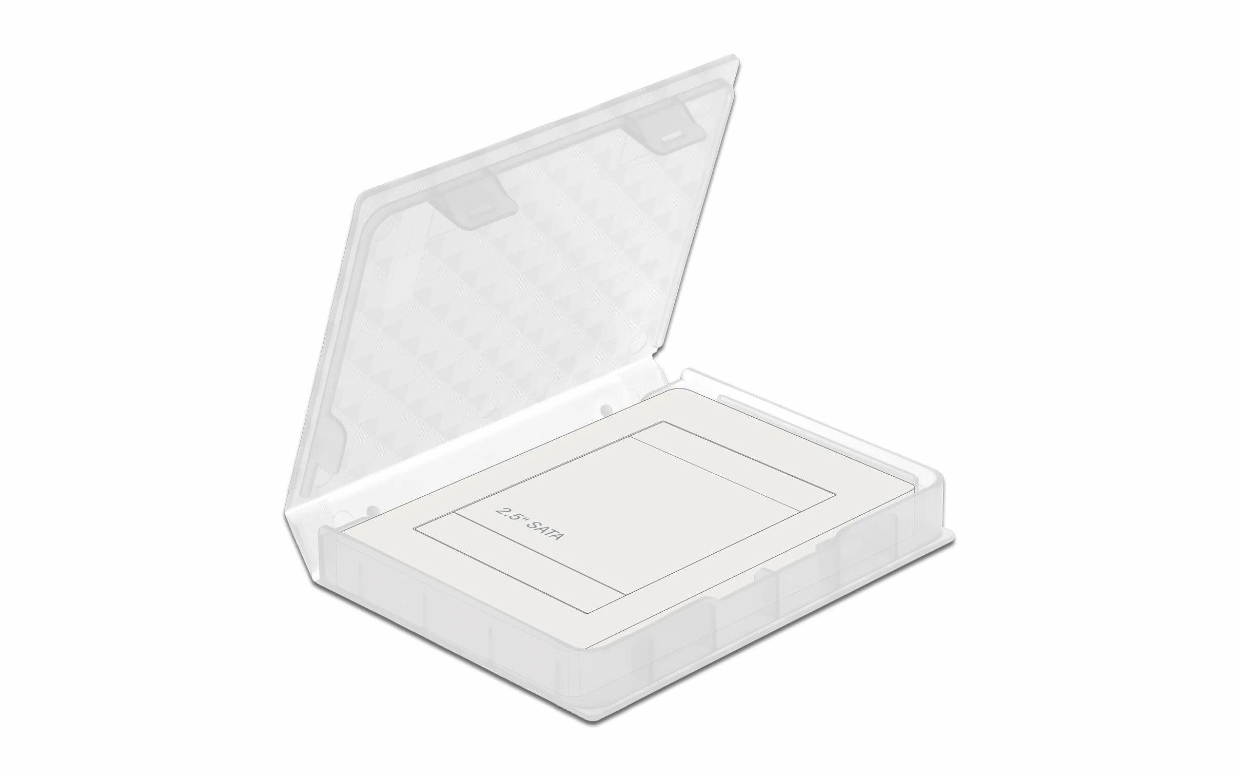 DeLock Boîtier De Protection Pour HDD / SSD 2.5″ Transparente - Accessoires Supports De Mémoire – Image 3