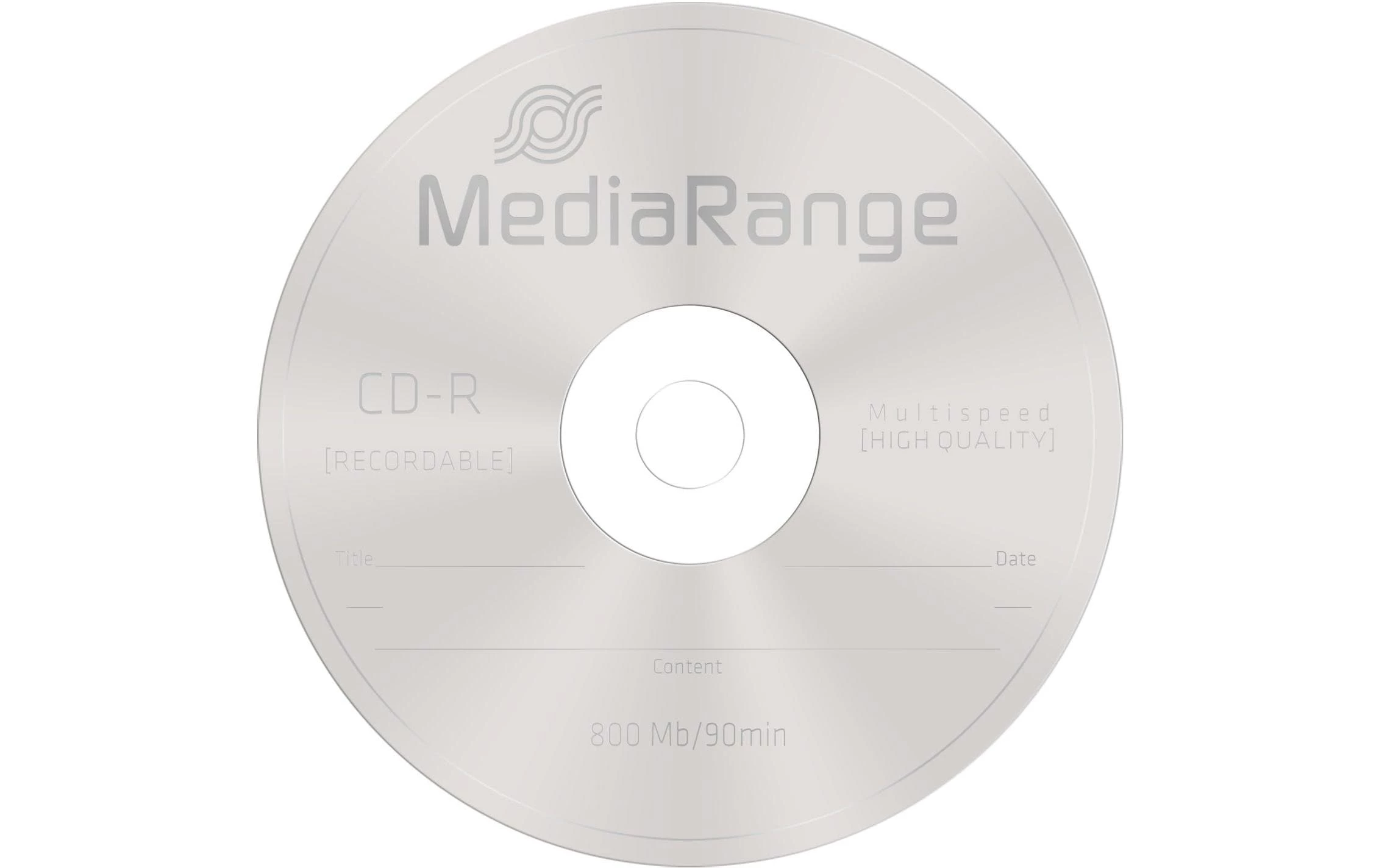 MediaRange CD-R 0.8 GB, Tour (25 Pièce/s) - Médias CD – Image 2