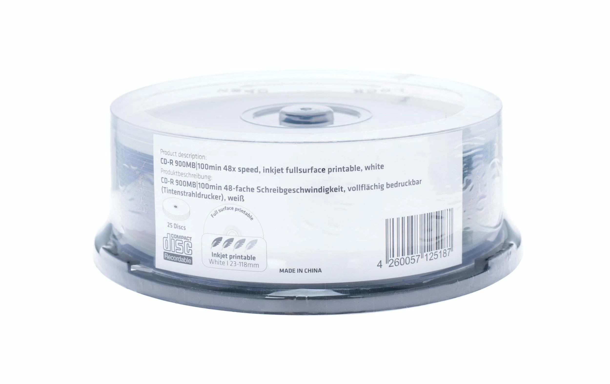 MediaRange CD-R Support 900 MB, Broche (25 Pièces) - Disques – Image 2