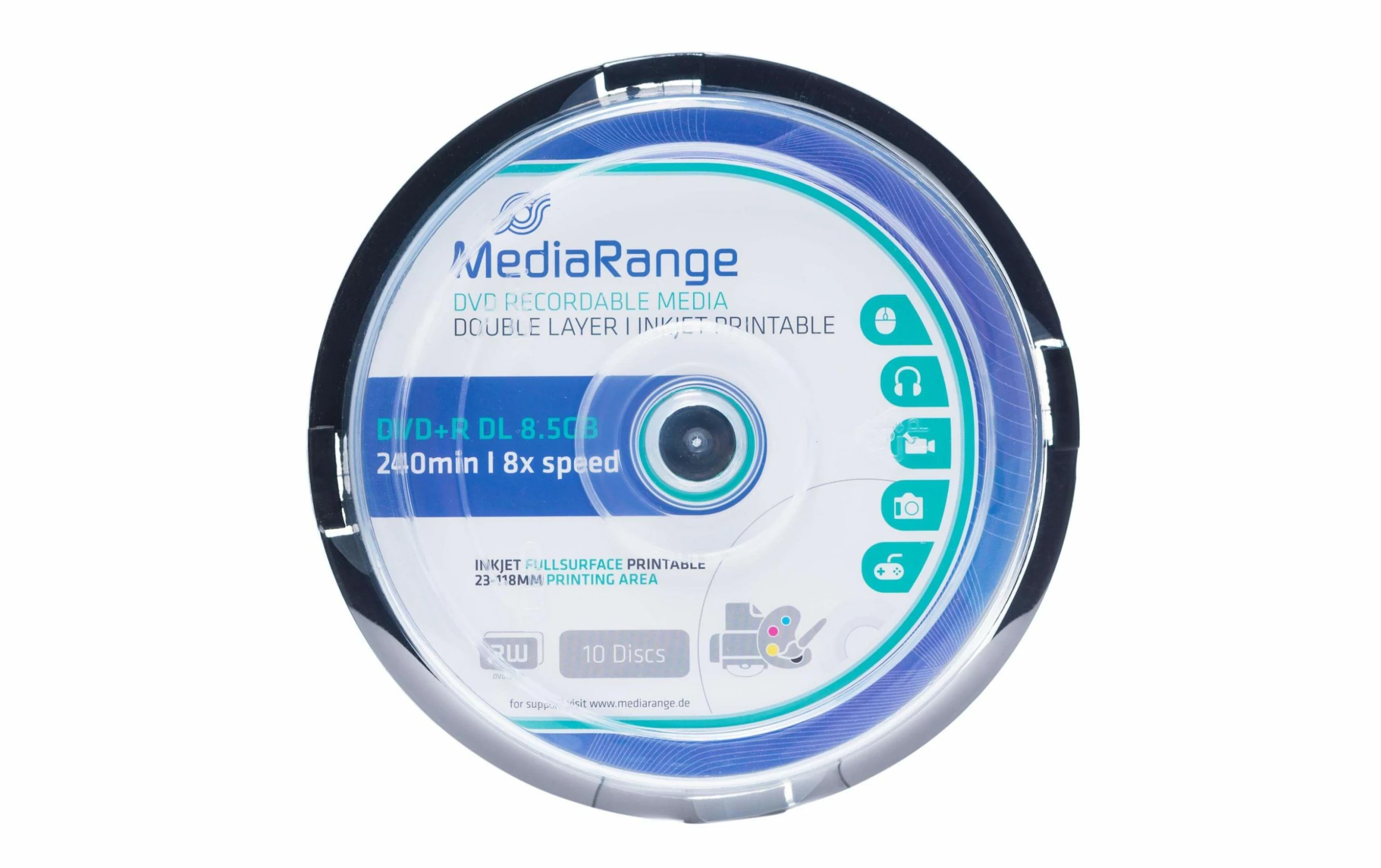 MediaRange DVD+R 8.5 GB, Tour (10 Pièce/s) - DVD+R