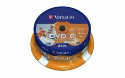 VERBATIM DVD-R 4.7 GB, Tour (25 Pièce/s) - Disques