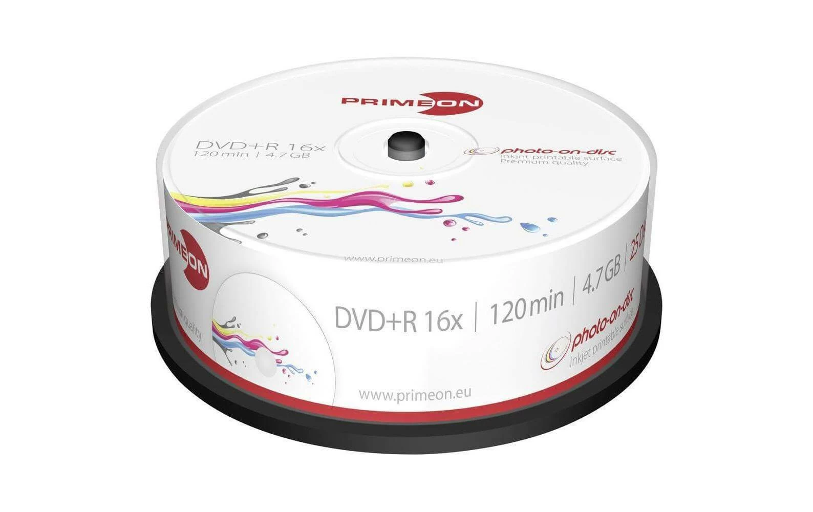 Primeon DVD+R 4.7 GB, Tour (25 Pièce/s) - Disques