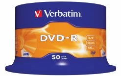 VERBATIM DVD-R 4.7 GB, Tour (50 Pièce/s) - Disques