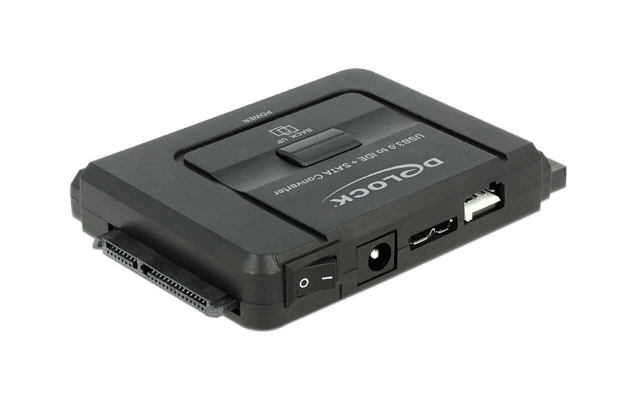 DeLock Convertisseur USB 3.0 Vers SATA III / IDE 40 Broches / IDE 44 Broches - Accessoires Supports De Mémoire – Image 2