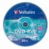 VERBATIM DVD-RW Support 4,7 Go, Broche (25 Pièces) - DVD-R