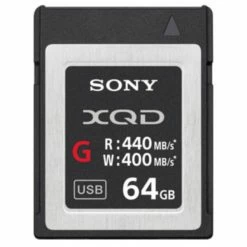 Sony XQD 2.0 G-Series 64GB - UHS-II, 440MB/s - Cartes Mémoire