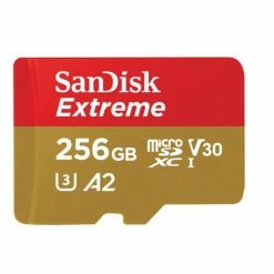 SanDisk Extreme MicroSDXC 256Go - 190MB/s, U3, UHS-I - Cartes Mémoire