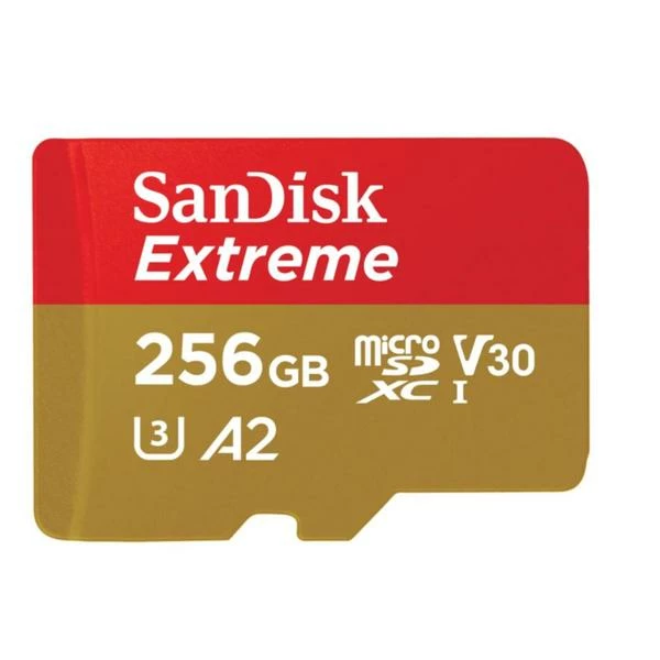 SanDisk Extreme MicroSDXC 256Go - 190MB/s, U3, UHS-I - Cartes Mémoire