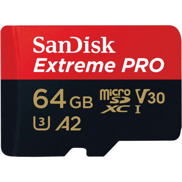 SanDisk Extreme Pro MicroSDXC 64GB - 170MB/s, U3, UHS-I - Cartes Mémoire