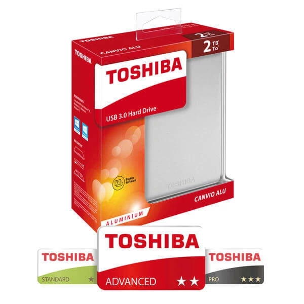 Toshiba Canvio Alu 2 TB - Disques Durs Externes – Image 3