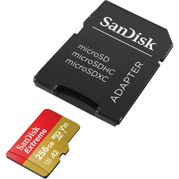 SanDisk Extreme MicroSDXC 256GB - 160MB/s, U3, UHS-I - Cartes Mémoire – Image 2