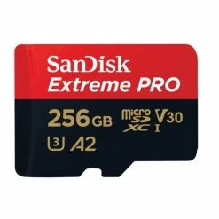 SanDisk Extreme Pro MicroSDXC 256Go - 200MB/s, U3, UHS-I - Cartes Mémoire