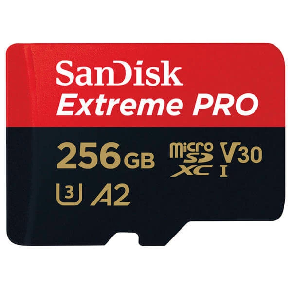 SanDisk Extreme Pro MicroSDXC 256GB - 170MB/s, U3, UHS-I - Cartes Mémoire