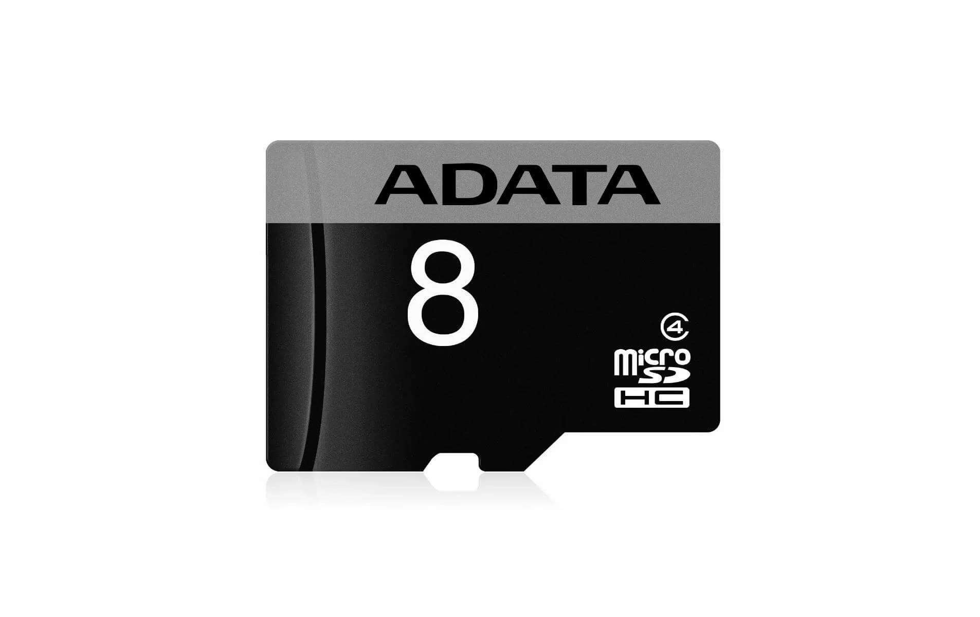 ADATA Carte MicroSDHC Class 4 8 GB - Cartes Mémoire