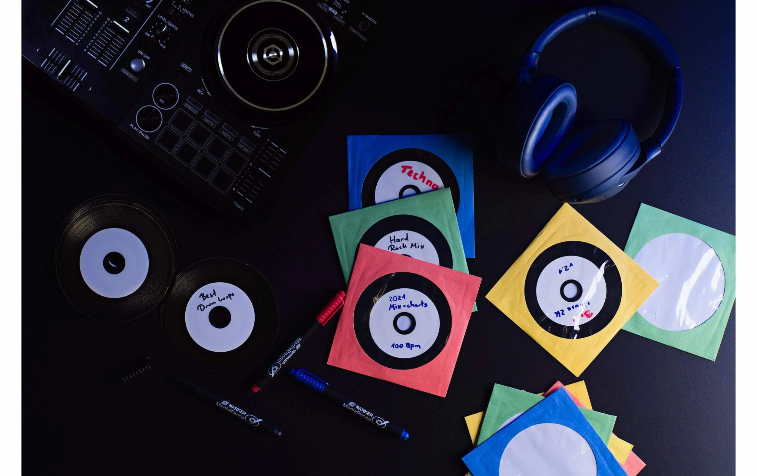 MediaRange Étui à CD Papier, Coloré - Médias CD – Image 2