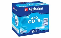 VERBATIM CD-R 0.7 GB, Boîte à Bijoux (10 Pièce/s) - Disques