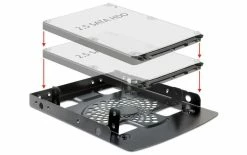DeLock Accessoires Supports De Mémoire Cadre De Montage 2x 2.5
