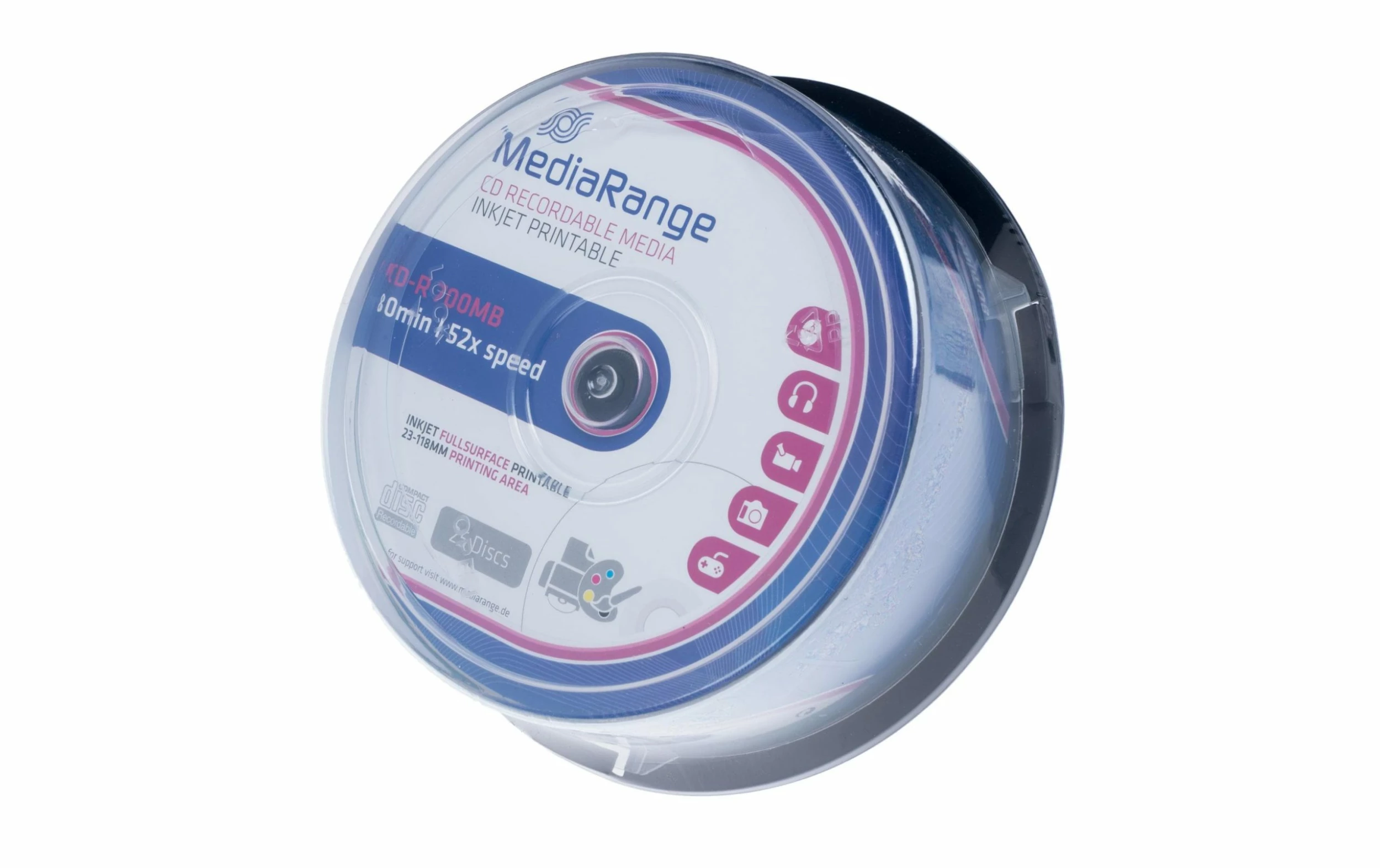 MediaRange CD-R Support 700 MB, Broche (25 Pièces) - Disques – Image 2