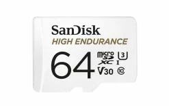 SanDisk Carte MicroSDXC High Endurance UHS-I 64 GB - Cartes Mémoire