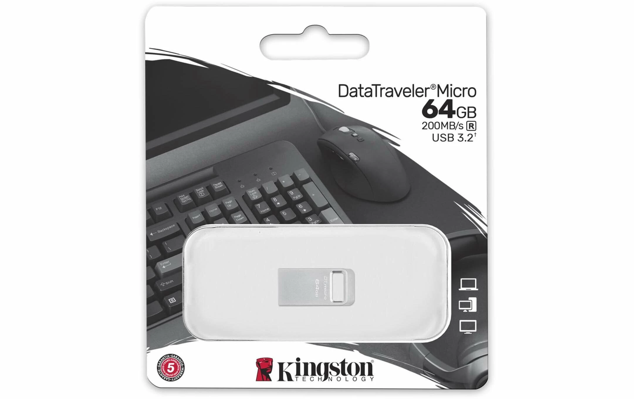 Kingston Clé USB DT Micro 64 GB - Sticks USB – Image 3