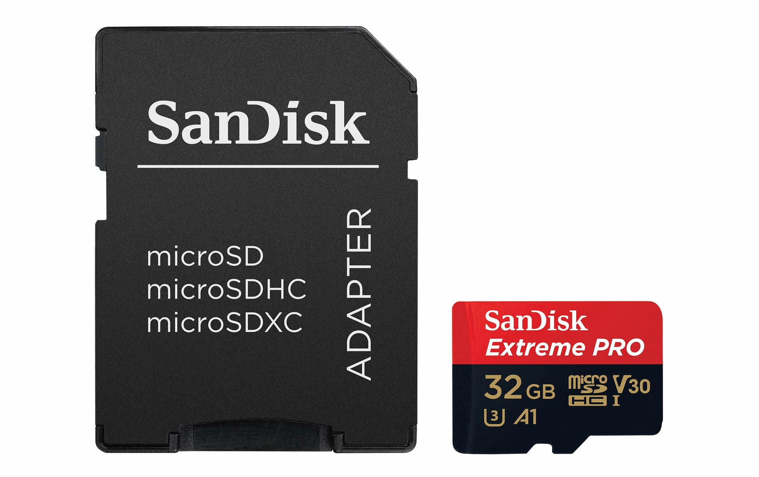 SanDisk Carte MicroSDHC Extreme Pro UHS-I V30 32 GB - Cartes Mémoire