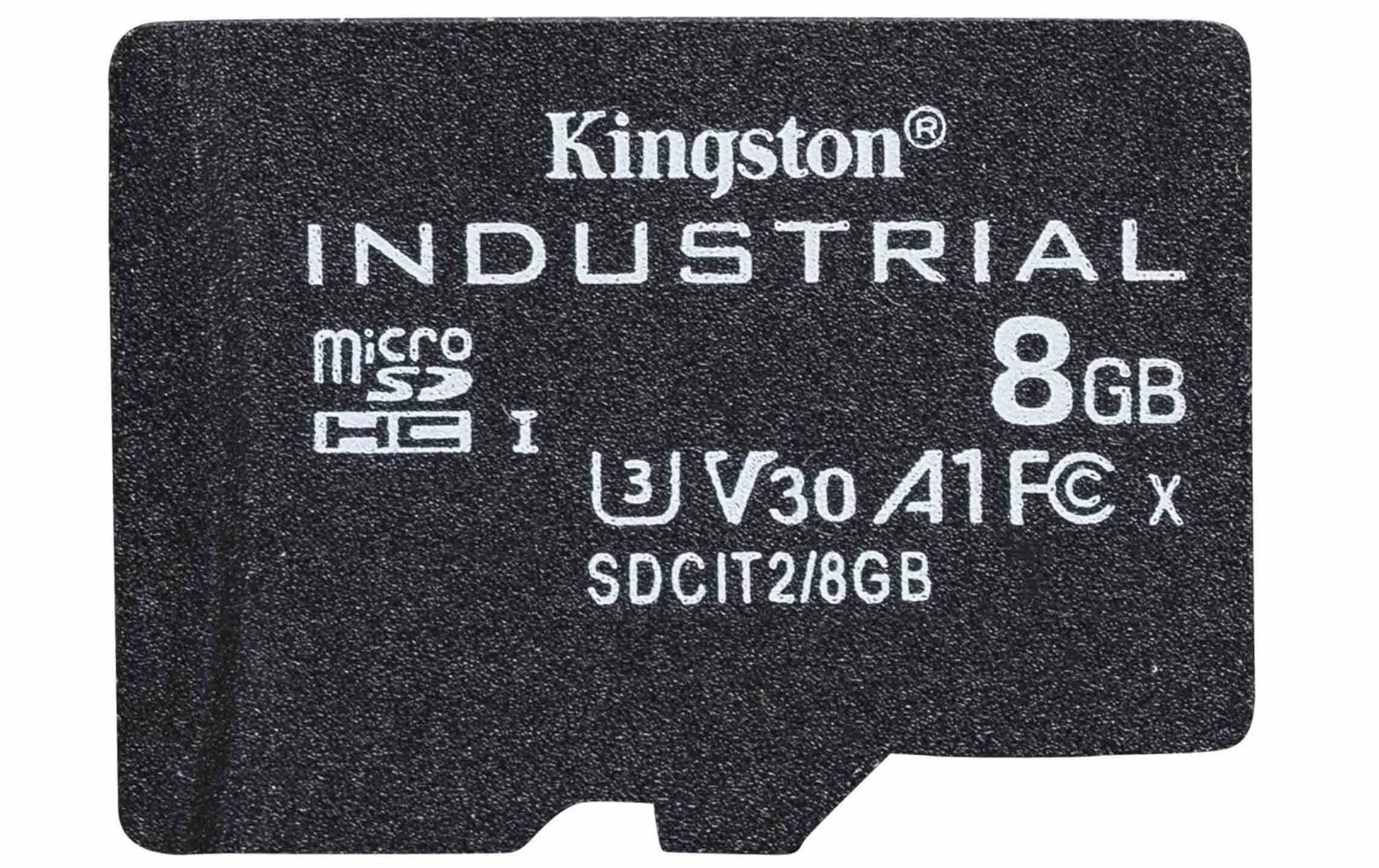 Kingston Carte MicroSDHC Industrial UHS-I 8 GB - Cartes Mémoire